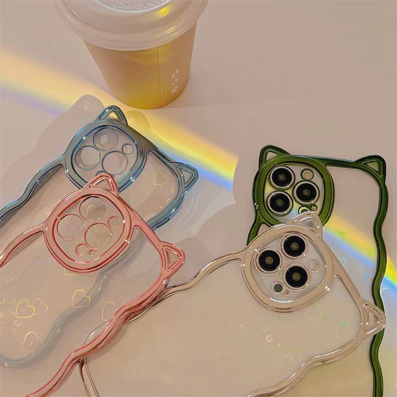 Wave and cat ears Style phonecase TPU Material,Soft